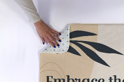 Tapete para casa de banho Folha da planta