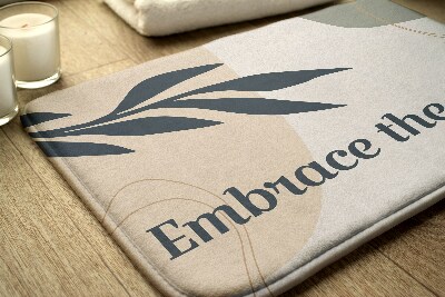 Tapete para casa de banho Folha da planta