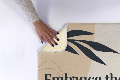 Tapete para casa de banho Folha da planta