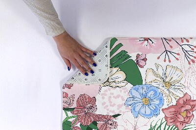 Tapete para casa de banho Flores coloridas