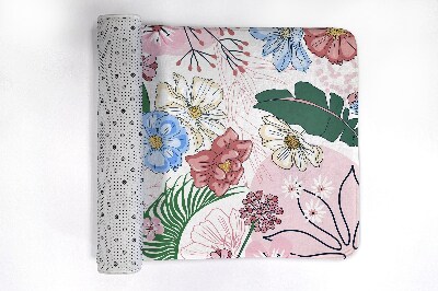 Tapete para casa de banho Flores coloridas