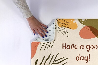 Tapete para banheira Planta geométrica