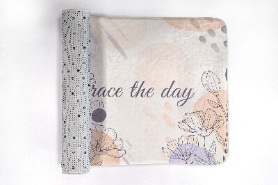 Tapete para casa de banho Arte de linha floral