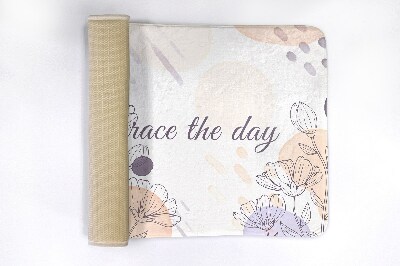 Tapete para casa de banho Arte de linha floral