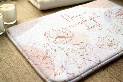 Tapete para wc Flores Florais