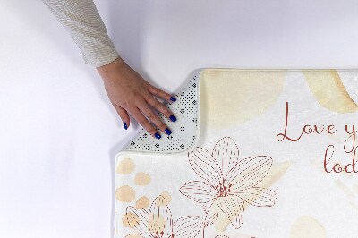 Tapete para casa de banho Flores Florais