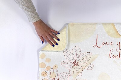 Tapete para casa de banho Flores Florais