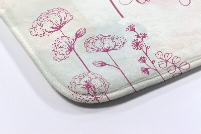 Tapete para wc Arranjo floral