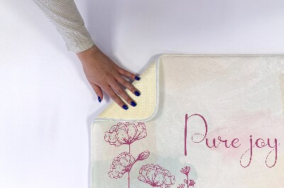 Tapete para wc Arranjo floral