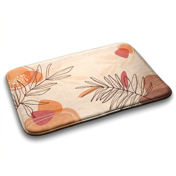 Tapete para casa de banho Folhas Geométricas