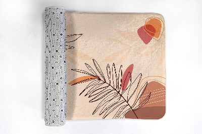 Tapete para casa de banho Folhas Geométricas
