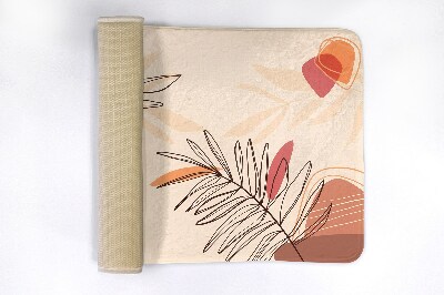 Tapete para casa de banho Folhas Geométricas