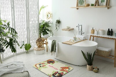 Tapete para casa de banho gatos