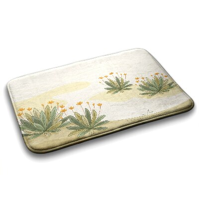 Tapete para banheira Plantas Flores