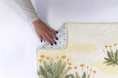 Tapete para banheira Plantas Flores
