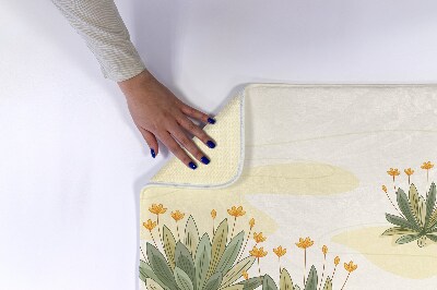 Tapete para banheira Plantas Flores