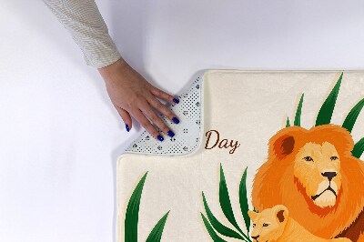 Tapete para casa de banho Leões Gatos