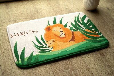 Tapete para casa de banho Leões Gatos