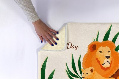 Tapete para casa de banho Leões Gatos