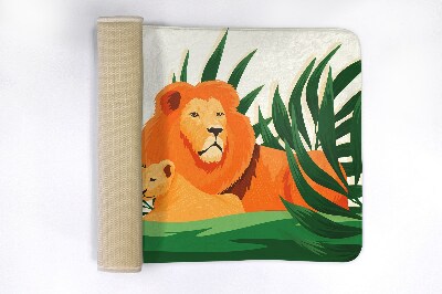 Tapete para casa de banho Leões Gatos