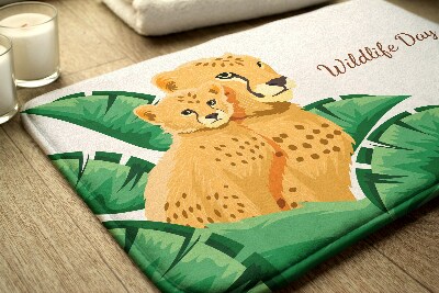 Tapete para banheira Cheetah África