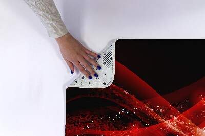 Tapete para banheira Abstração vermelha