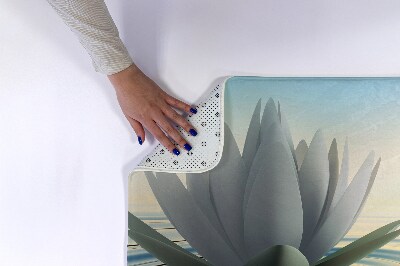 Tapete para casa de banho Flores Nenúfares