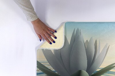 Tapete para casa de banho Flores Nenúfares