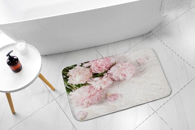 Tapete para casa de banho Flores Cravos