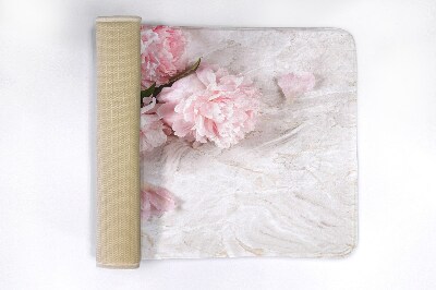 Tapete para casa de banho Flores Cravos