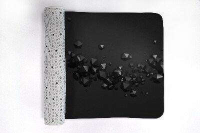 Tapete para casa de banho Abstração Geométrica Preta