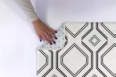 Tapete para casa de banho Padrões quadrados