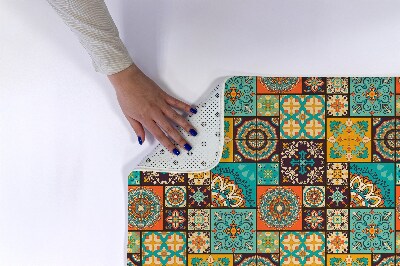 Tapete para casa de banho Padrões geométricos coloridos