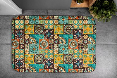 Tapete para casa de banho Padrões geométricos coloridos