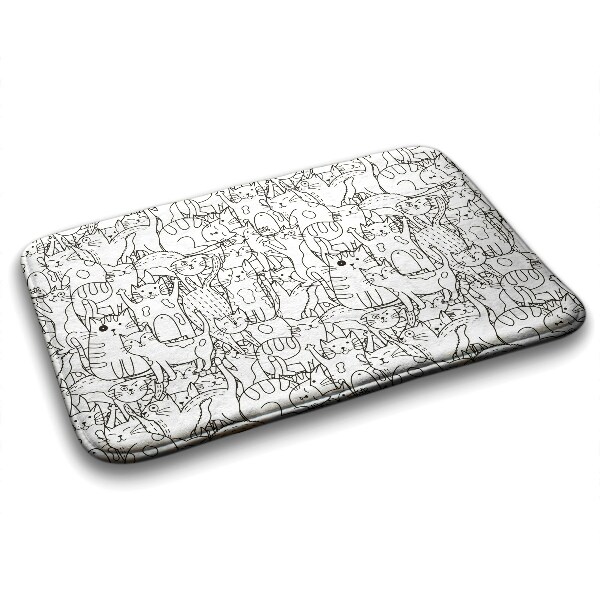 Tapete para banheira Padrão de gatos