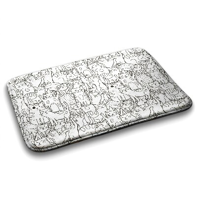 Tapete para banheira Padrão de gatos