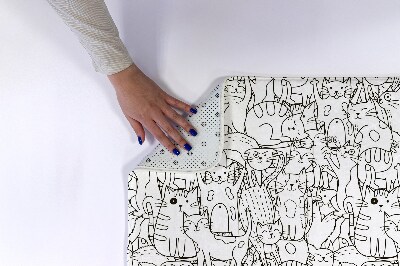 Tapete para banheira Padrão de gatos