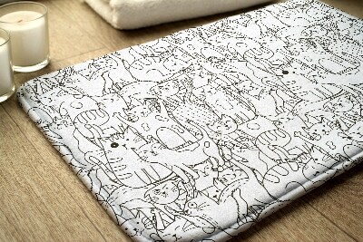 Tapete para banheira Padrão de gatos