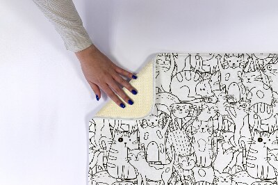 Tapete para banheira Padrão de gatos