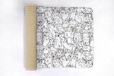 Tapete para banheira Padrão de gatos