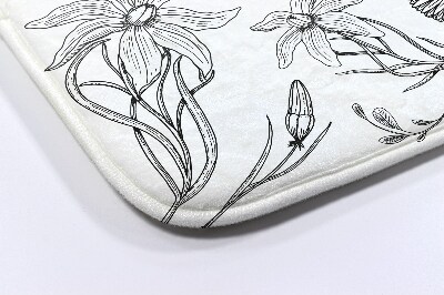 Tapete para banheira Padrão de flores
