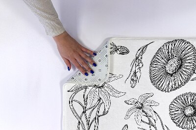 Tapete para banheira Padrão de flores