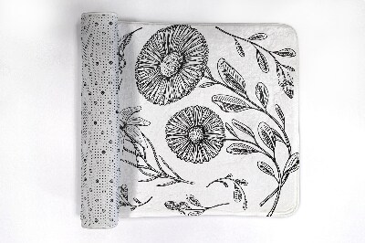 Tapete para banheira Padrão de flores