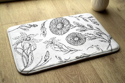 Tapete para banheira Padrão de flores