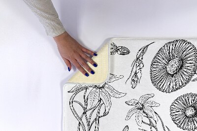 Tapete para banheira Padrão de flores