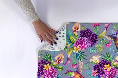 Tapete para banheira Flores Pássaros