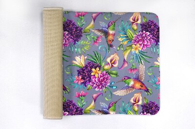 Tapete para banheira Flores Pássaros