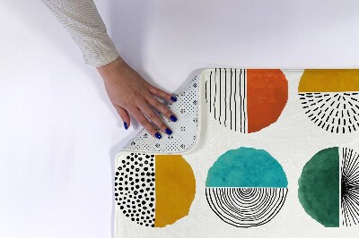 Tapete para casa de banho Círculos Linhas