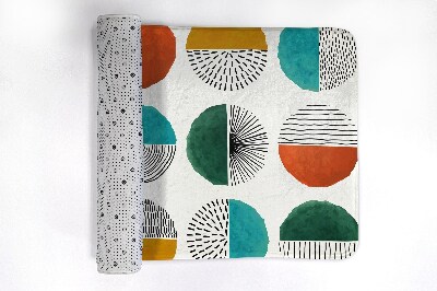 Tapete para casa de banho Círculos Linhas