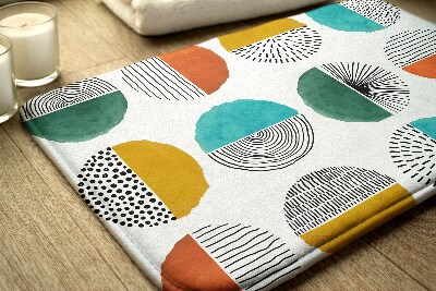 Tapete para casa de banho Círculos Linhas